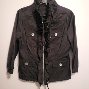 White House Black Market Jacket, Sz 6 lightweight black, Like New Cute Dressy